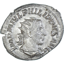 Coin, Philip I, Antoninianus, 244-247, Rome, AU(55-58), Silver, RIC:31