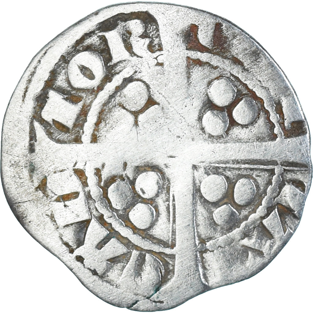 Coin, Great Britain, Edward I, II, III, Penny, Canterbury, VF(20-25), Silver
