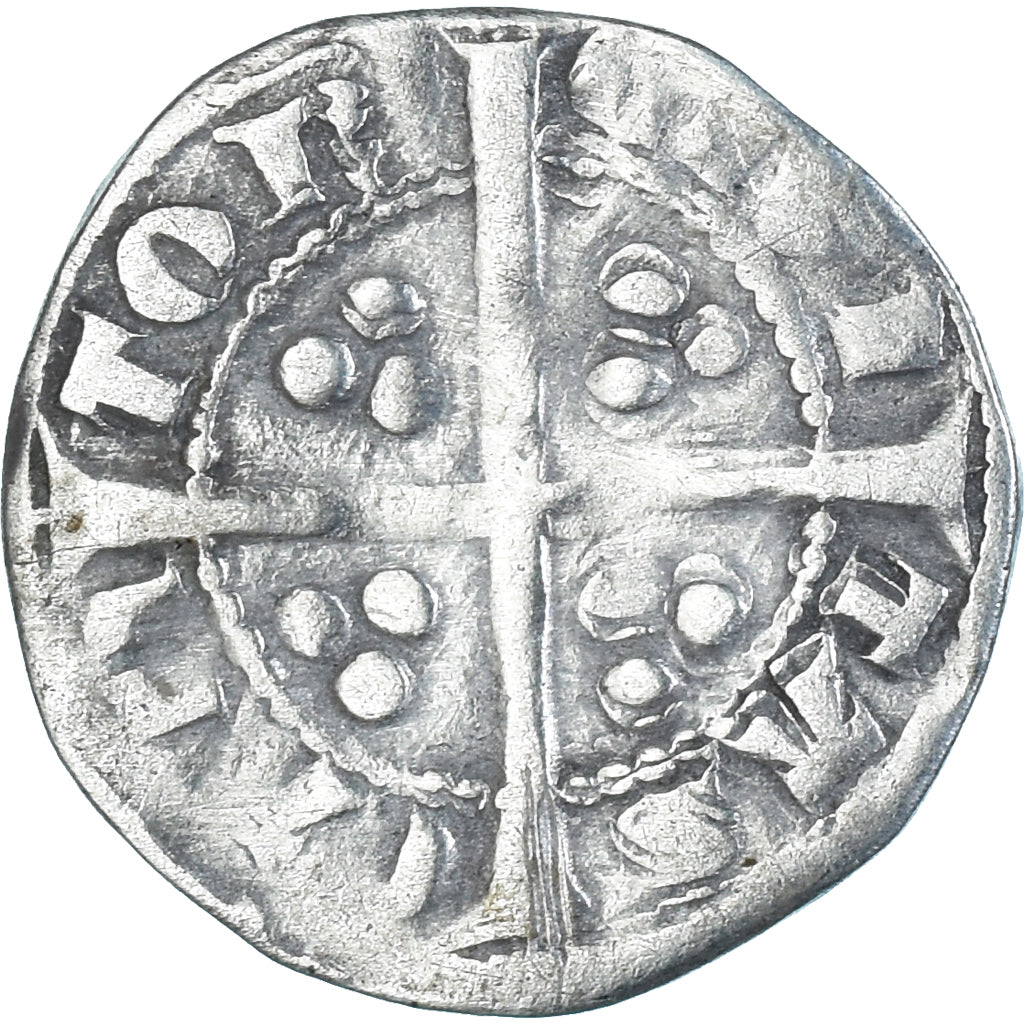 Coin, Great Britain, Edward I, II, III, Penny, Canterbury, EF(40-45), Silver