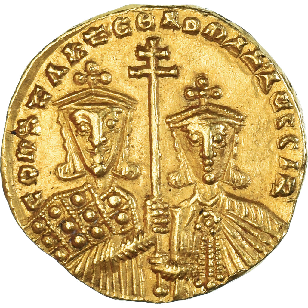 Moneta, Constantine VII, with Romanus II, Solidus, 945-959, Constantinople