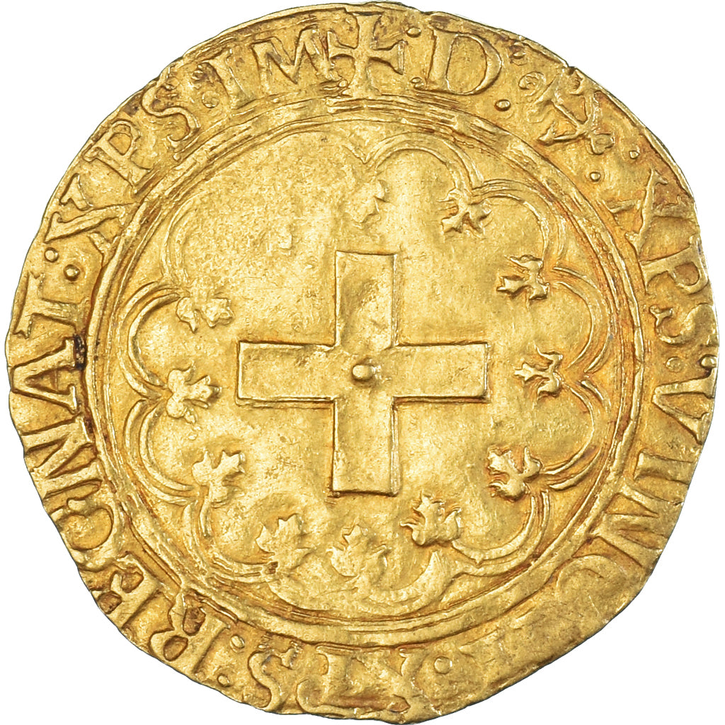 Münze, Frankreich, François Ier, Ecu d'or à la croisette, 1541-1547, Bayonne