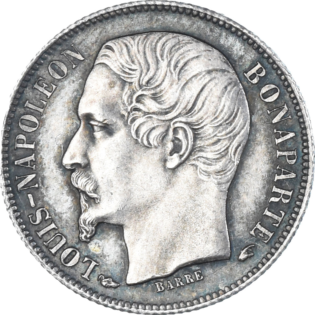 Coin, France, Napoleon III, 50 Centimes, 1852, Paris, MS(60-62), Silver