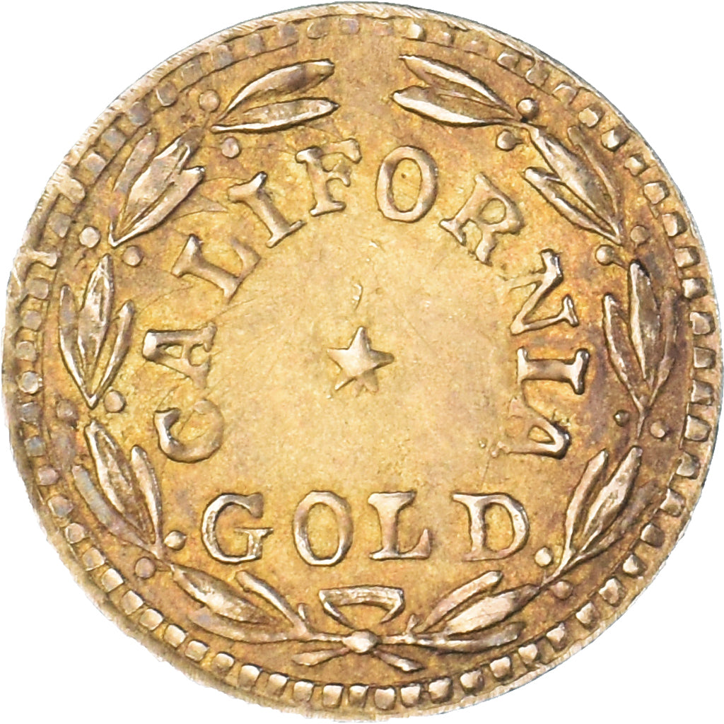 United States, California Gold, Indian Head, Token, AU(50-53), Gold