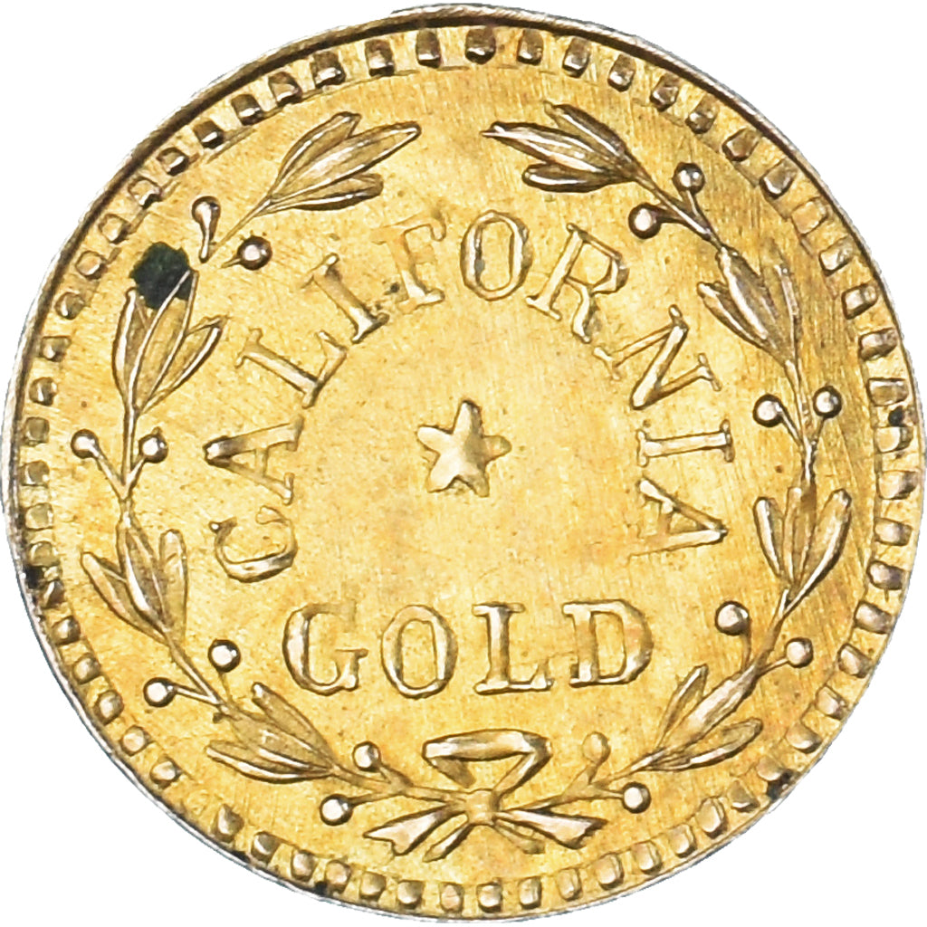 United States, California Gold, Indian Head, Token, AU(50-53), Gold