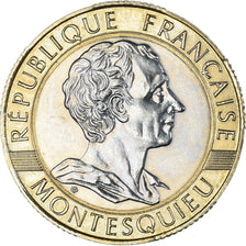 Coin, France, Montesquieu, 10 Francs, 1989, AU(55-58), Bi-Metallic, KM:969
