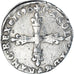 Monnaie, France, Charles X, 1/4 Ecu, 1590, Paris, TB+, Argent, Gadoury:521