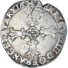 Münze, Frankreich, Henri IV, 1/4 Ecu, 1601, Bayonne, S+, Silber, Gadoury:597