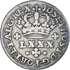 Monnaie, Portugal, Joseph I, 80 Reis, LXXX; Tostao, ND (1750-1777), Lisbonne
