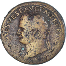 Coin, Titus, Sestertius, 80-81, Rome, VF(30-35), Bronze, RIC:155