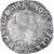 Moeda, França, Henri III, Franc au Col Plat, 1579, Bayonne, VF(20-25), Prata