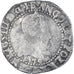 Moneta, Francia, Henri III, Franc au Col Plat, 1579, Bayonne, MB, Argento
