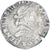 Moneta, Francia, Henri III, 1/2 Franc au col plat, 1589, Bordeaux, MB+, Argento
