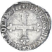 Monnaie, France, Henri III, 1/4 Ecu, 1588, Nantes, TB+, Argent, Gadoury:494