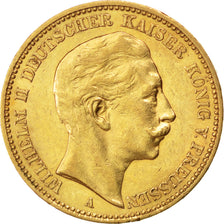 German States, 20 Mark, 1899, Berlin, KM #521, AU(50-53), Gold, 7.98