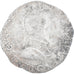 Moneda, Francia, Henri IV, 1/2 Franc, 1603, Poitiers, BC+, Plata, Gadoury:590