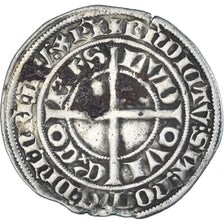 Monnaie, France, Flandre, Louis II de Mâle, Gros, 1346-1384, TB+, Argent