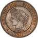 FRANCE, Cérès, 2 Centimes, 1877, Paris, KM #827.1, AU(55-58), Bronze, 20.2, G...