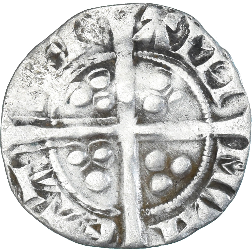 Coin, Great Britain, Edward I, II, III, Penny, Canterbury, VF(30-35), Silver