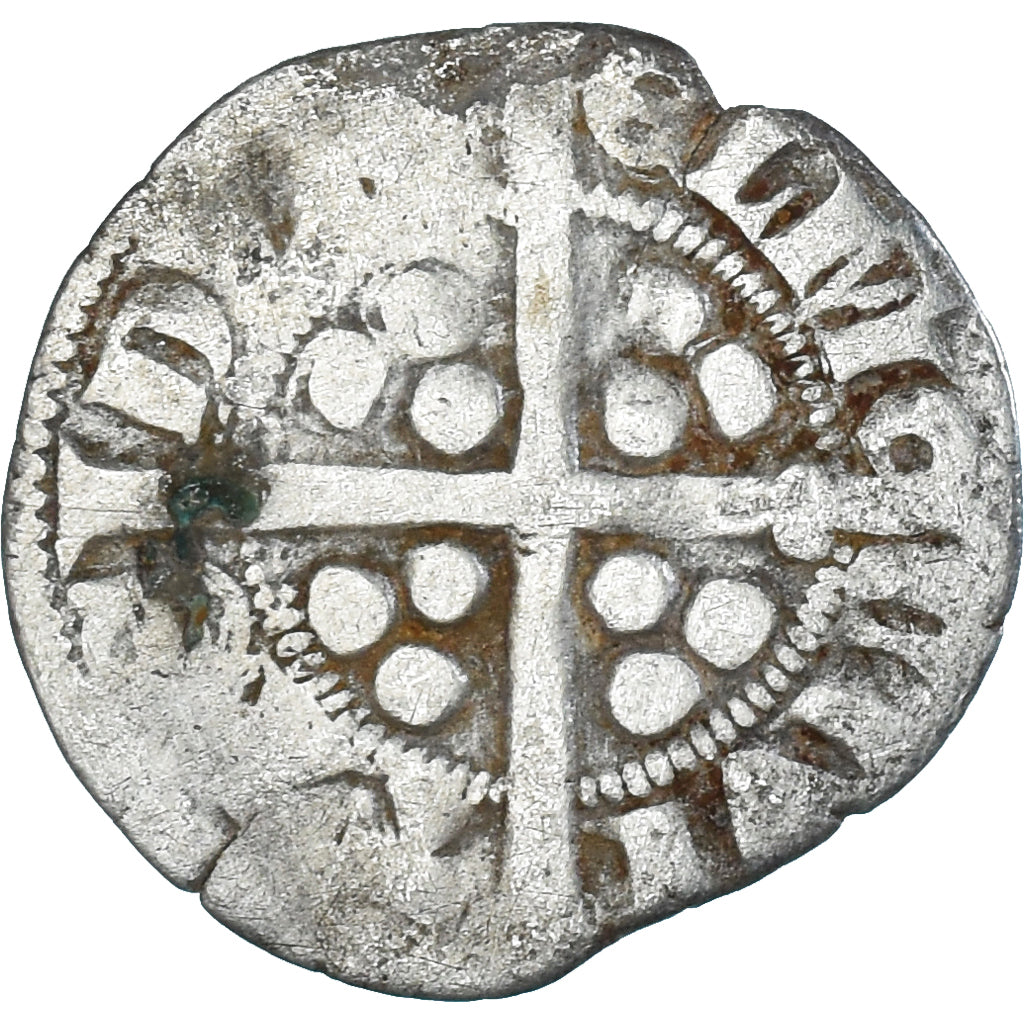 Coin, Great Britain, Edward I, II, III, Penny, Durham, VF(20-25), Silver