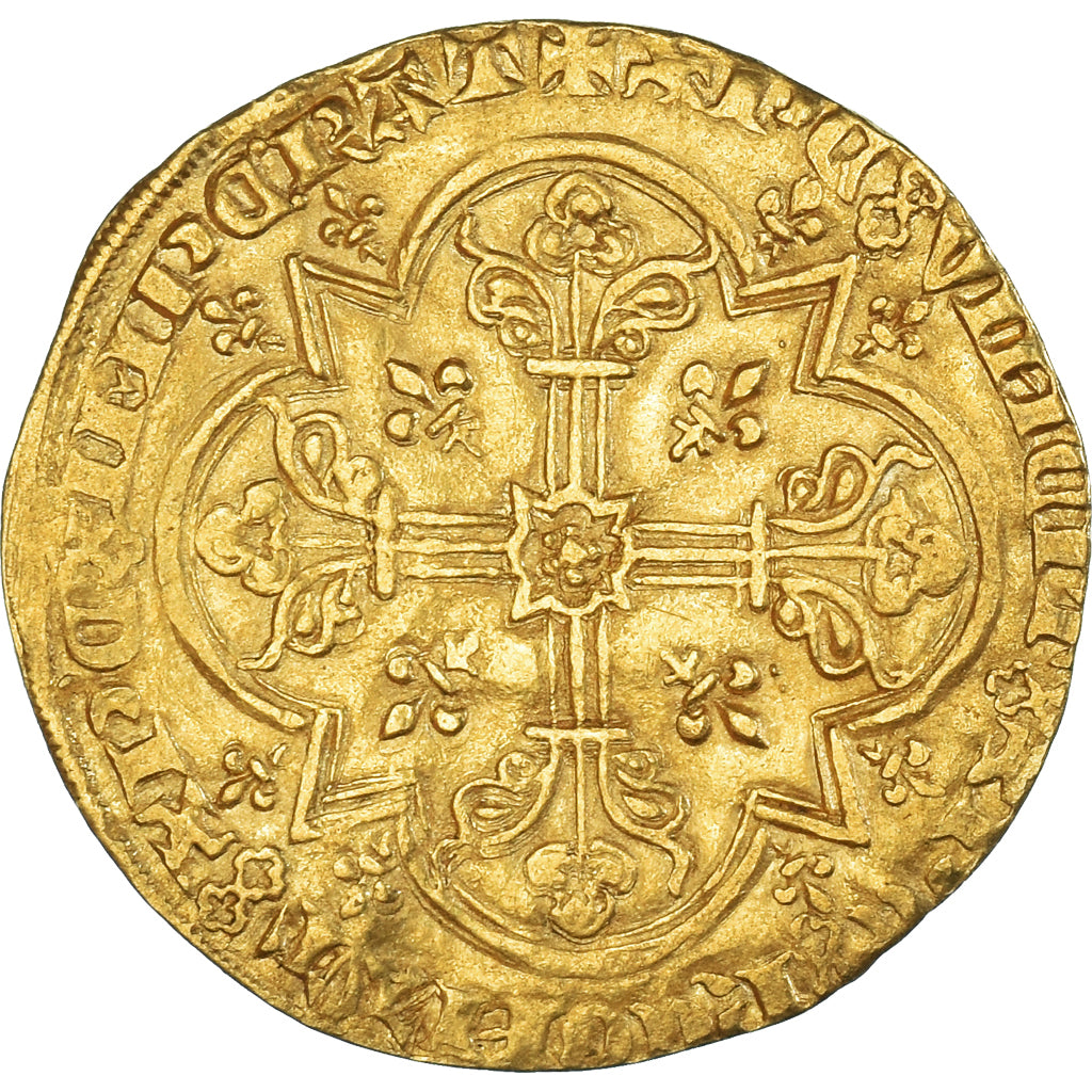 Coin, France, Jean II le Bon, Mouton d'or, 1355, AU(50-53), Gold, Duplessy:291A