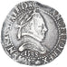 Münze, Frankreich, Henri III, 1/2 Franc au col plat, 1588, Bordeaux, SS