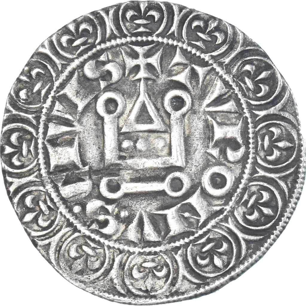 Coin, France, Louis IX, Gros Tournois, 1226-1270, AU(50-53), Silver