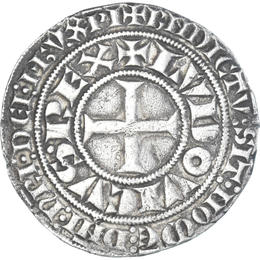 Coin, France, Louis IX, Gros Tournois, 1226-1270, AU(50-53), Silver