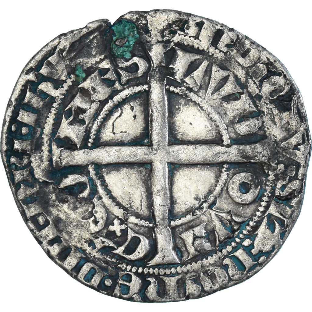 Coin, France, Flanders, Louis II de Mâle, Gros, 1346-1384, VF(30-35), Silver