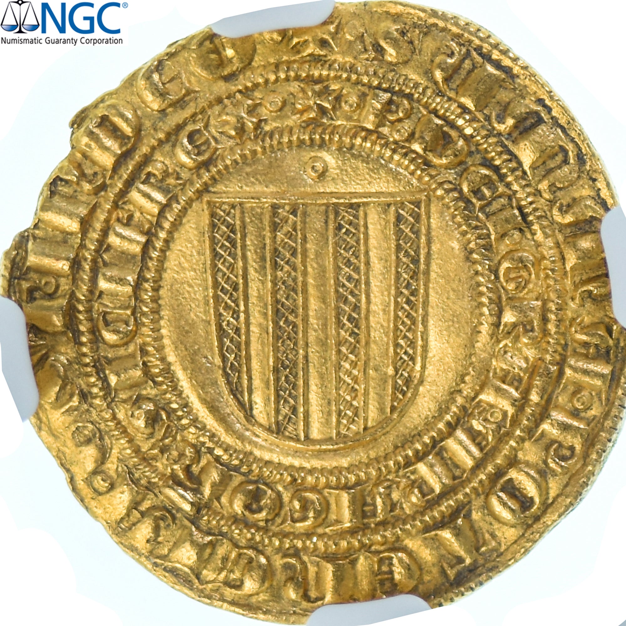 Monnaie, Sicile, Pietro de Aragon & Constanza de Hohenstaufen, Pierreale d'oro