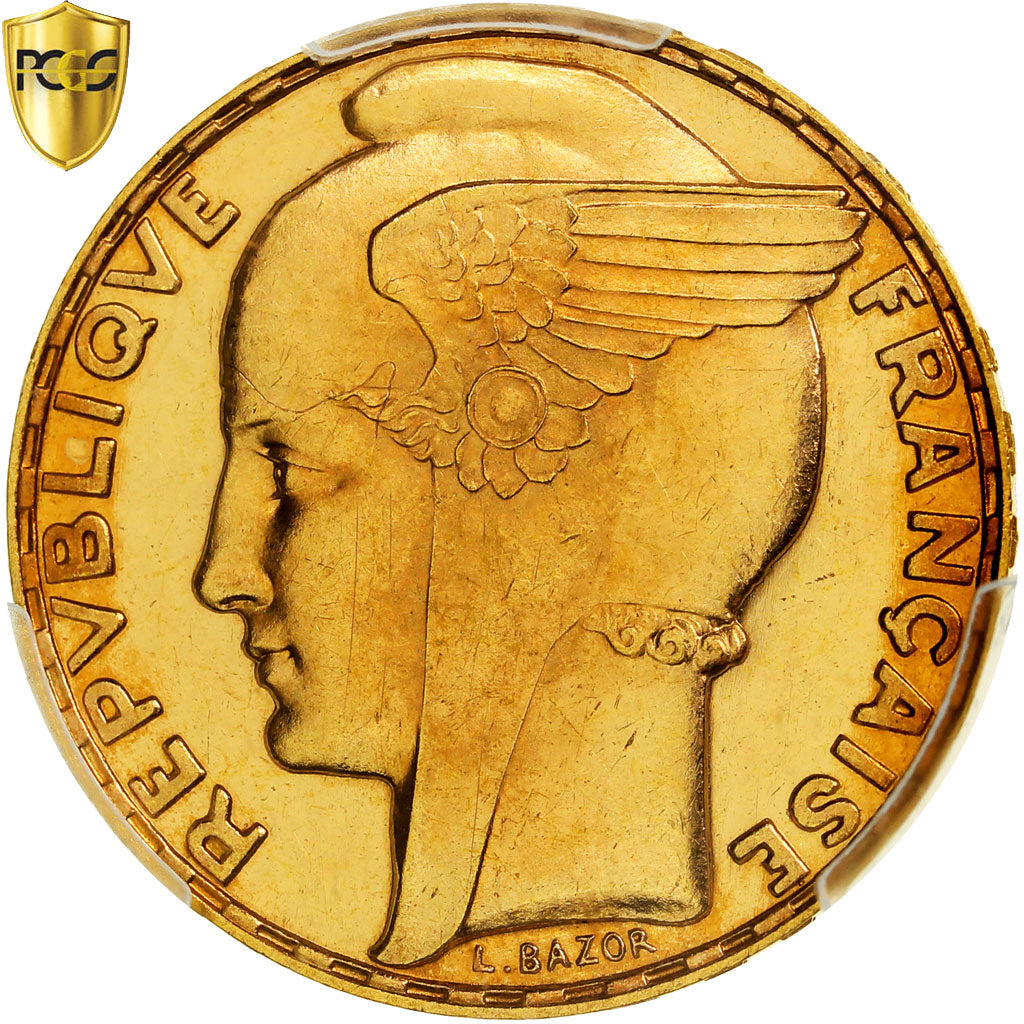 Coin, France, Bazor, 100 Francs, 1935, Paris, Flan Bruni, PCGS, PR63CAM, MS(63)