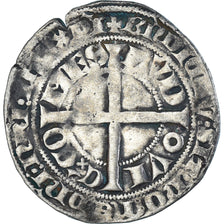 Monnaie, France, Flandre, Louis II de Mâle, Gros, 1346-1384, TB, Argent