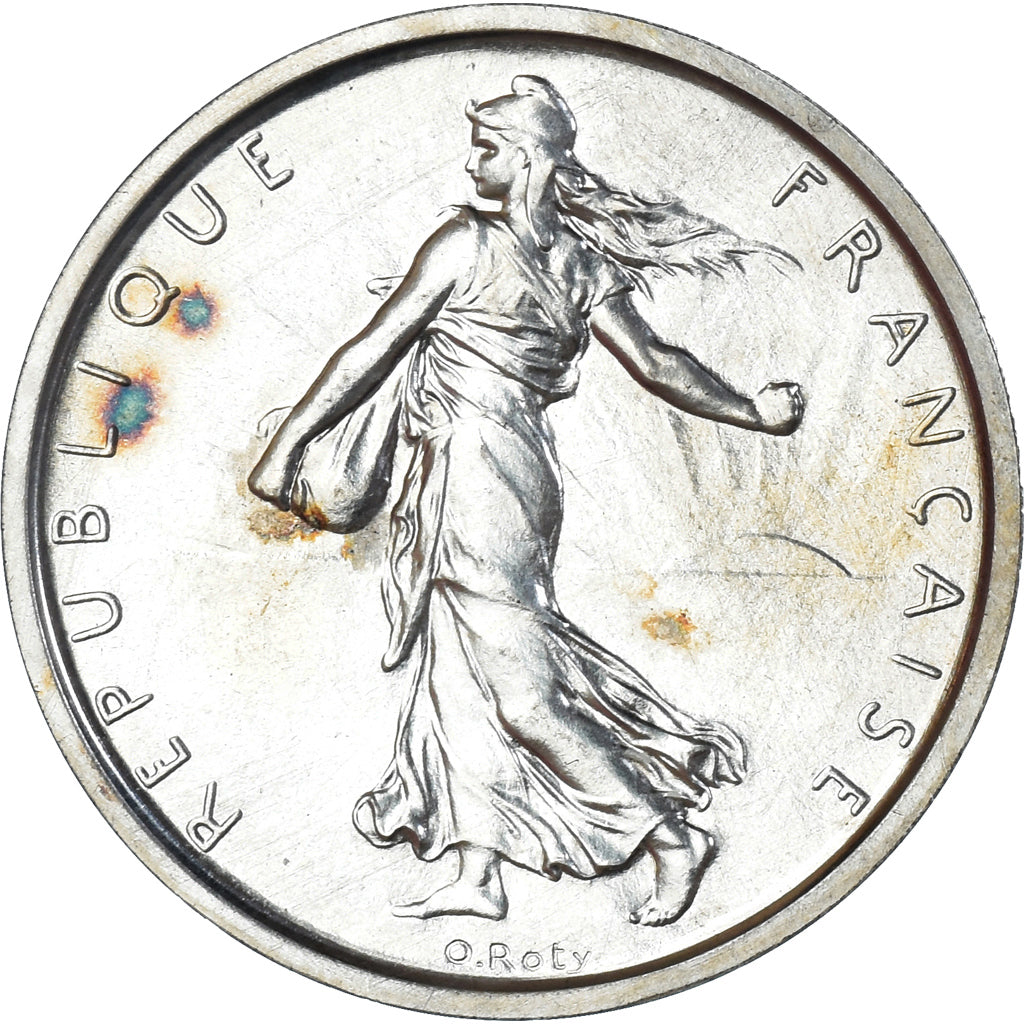 Moneda, Francia, Semeuse, 5 Francs, 1960, Monnaie de Paris, Piéfort, FDC