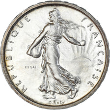 Moneda, Francia, Semeuse, 5 Francs, 1959, Monnaie de Paris, ESSAI, petit 5, FDC