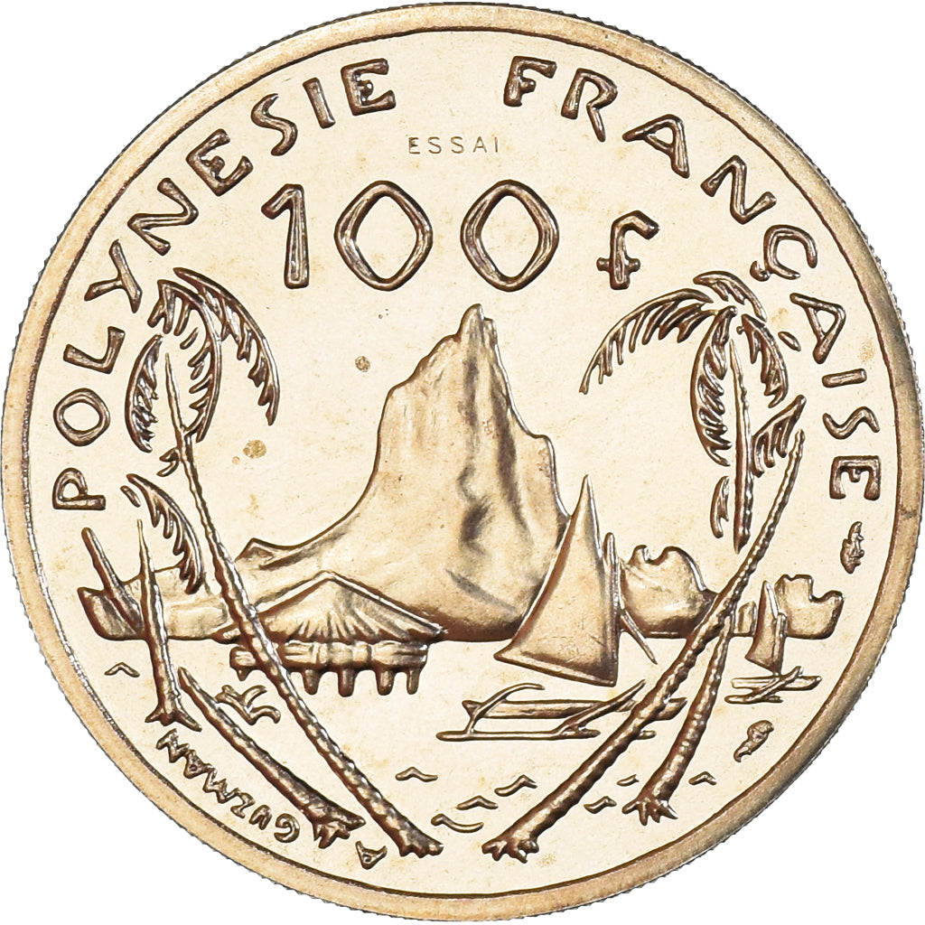 Coin, French Polynesia, 100 Francs, 1976, Monnaie de Paris, ESSAI, MS(65-70)