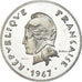 Moeda, Polinésia Francesa, 50 Francs, 1967, Monnaie de Paris, ENSAIO