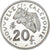 Moneda, Nueva Caledonia, 20 Francs, 1967, Monnaie de Paris, ESSAI, FDC, Níquel