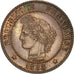 Moneta, Francja, Cérès, 2 Centimes, 1888, Paris, AU(55-58), Bronze, KM:827.1