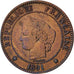 Coin, France, Cérès, 2 Centimes, 1891, Paris, VF(30-35), Bronze, KM:827.1