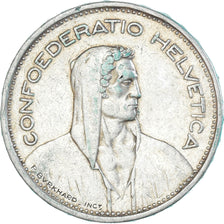 Coin, Switzerland, 5 Francs, 1939, Bern, EF(40-45), Silver, KM:40