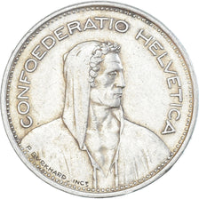Coin, Switzerland, 5 Francs, 1939, Bern, EF(40-45), Silver, KM:40