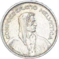 Coin, Switzerland, 5 Francs, 1953, Bern, EF(40-45), Silver, KM:40