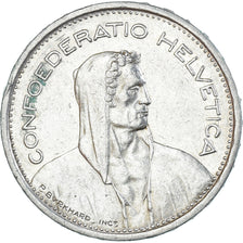 Coin, Switzerland, 5 Francs, 1954, Bern, EF(40-45), Silver, KM:40
