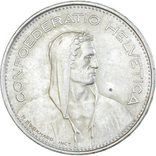 Coin, Switzerland, 5 Francs, 1966, Bern, AU(50-53), Silver, KM:40