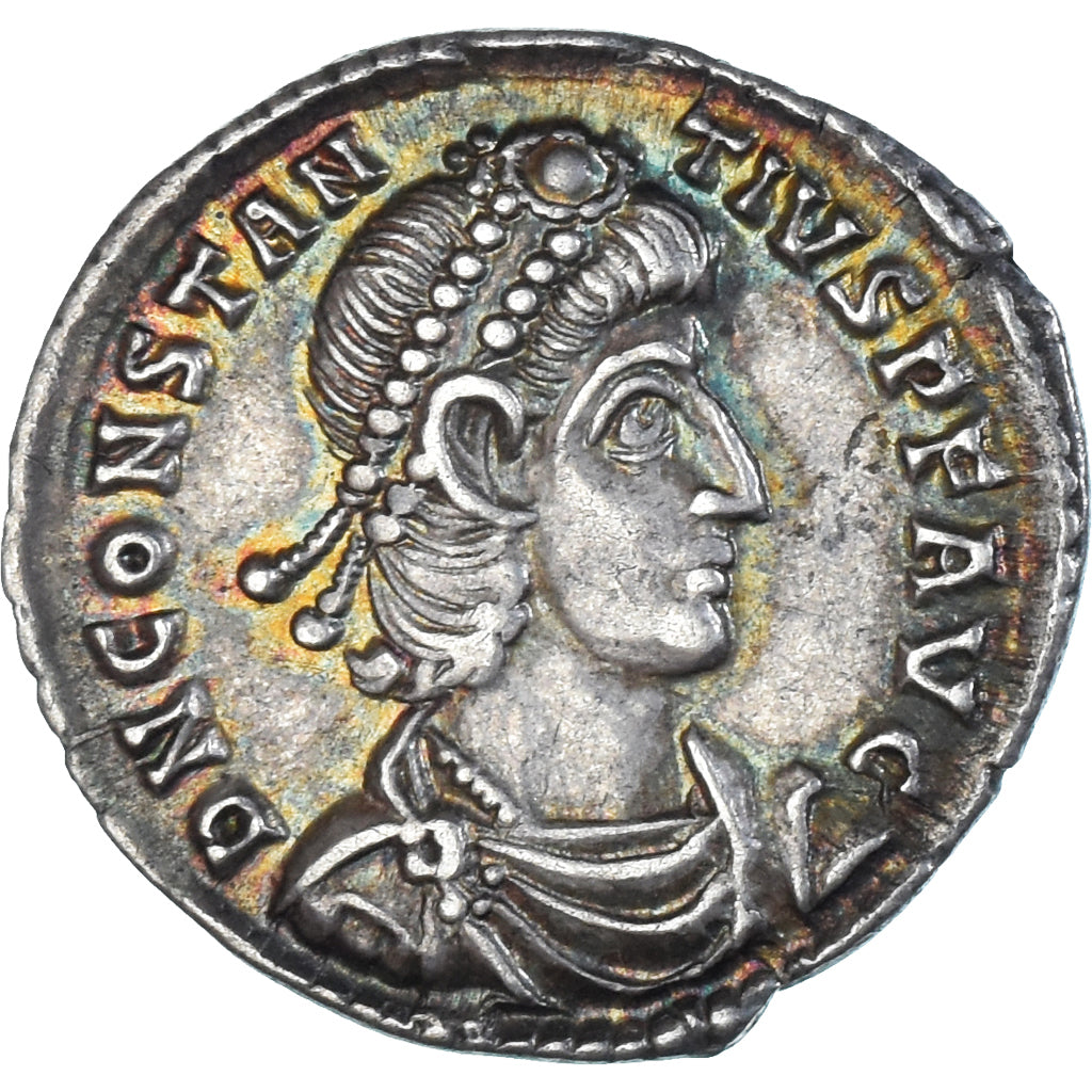 Coin, Constantius II, Siliqua, 351-355, Sirmium, MS(63), Silver, RIC:15