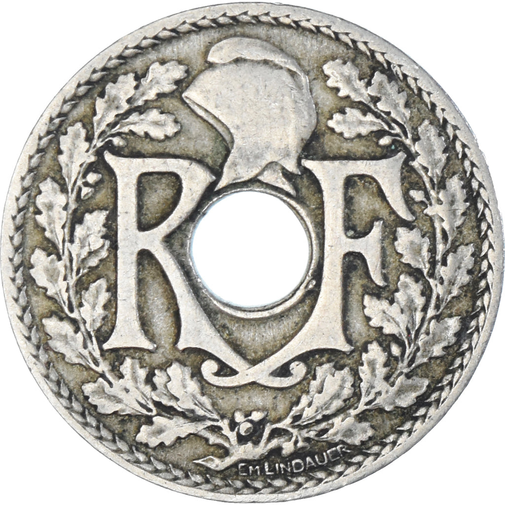 Moneta, Francia, Lindauer, 25 Centimes, 1917, BB, Rame-nichel, KM:867a