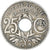 Munten, Frankrijk, Lindauer, 25 Centimes, 1918, ZF, Cupro-nikkel, KM:867a