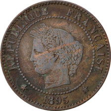 Francia, Cérès, 2 Centimes, 1895, Paris, BB, Bronzo, KM:827.1, Gadoury:105