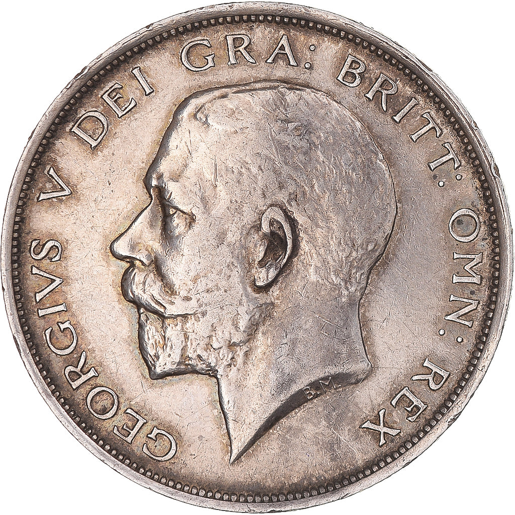 Münze, Großbritannien, George V, 1/2 Crown, 1914, SS, Silber, KM:818.1