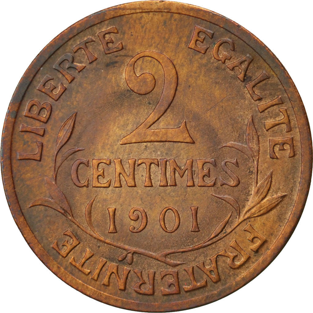 Monnaie, France, Dupuis, 2 Centimes, 1901, Paris, TTB+, Bronze, KM:841
