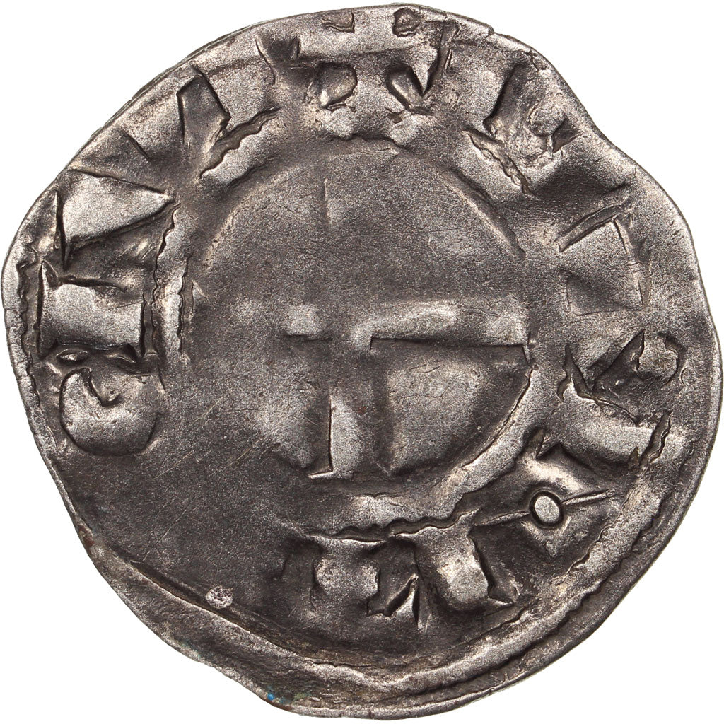Monnaie, France, Bretagne, Denier Tournois, ca. 1150-1200, Nantes, B+, Argent